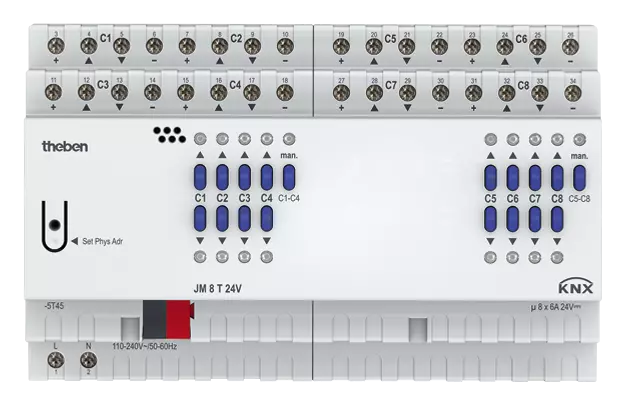 Jm T V Knx Reg Aktoren Und Gateways Knx Theben